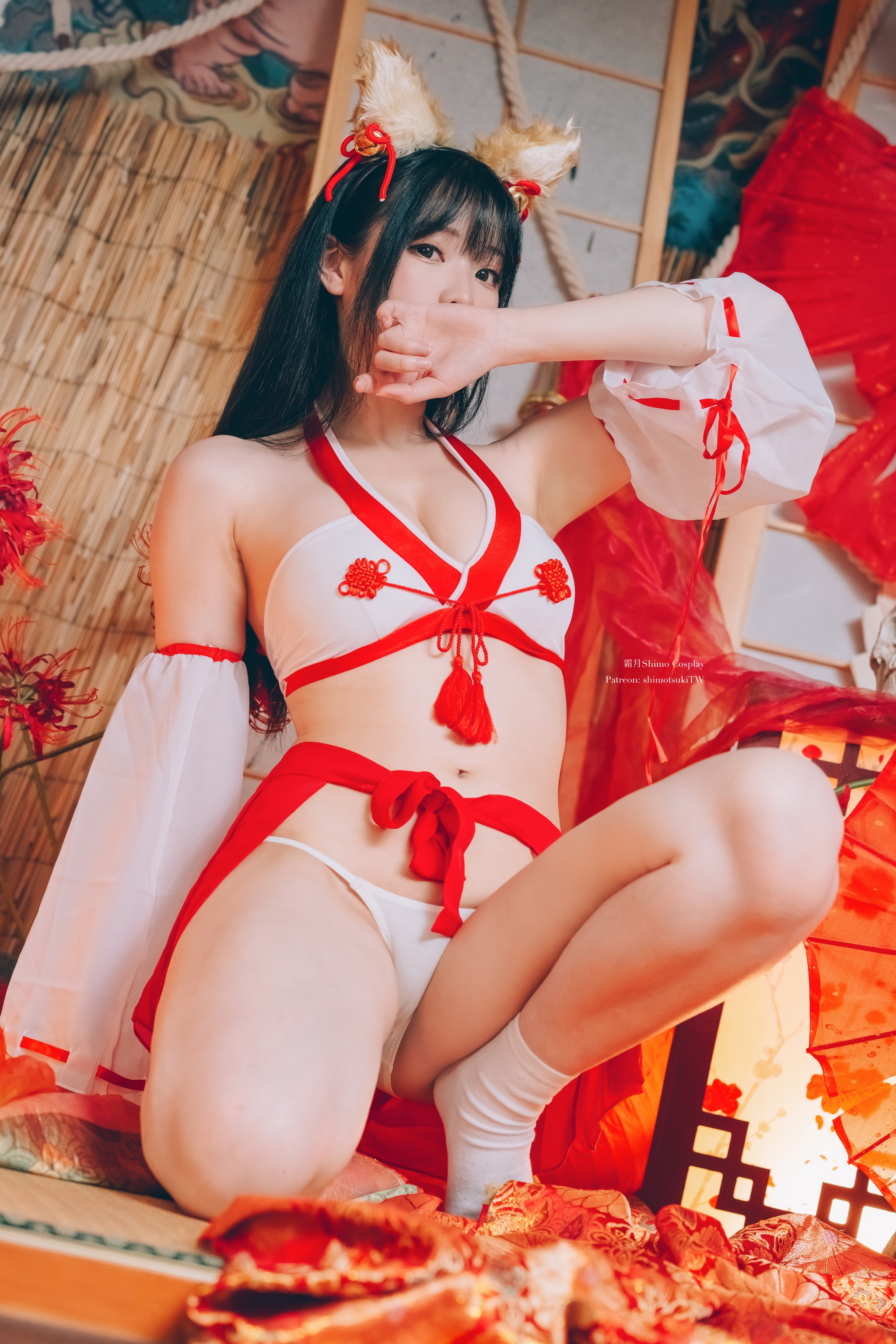 图片[1]-霜月shimo – NO.092 Fox Miko[14P]-XikXak